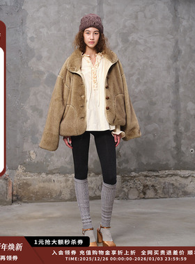 【现货】设计师品牌PUZZLE PIECE 26PS月桂绿Fluffy毛绒外套 JULY