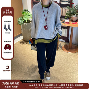 25AW ANMMIRO 设计师品牌 慵懒风三色领羊绒衫 现货