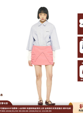 【现货】设计师品牌PUSHBUTTON 25PF胶囊丝带迷你裙JULY