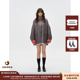 【现货】设计师品牌ASYUS 25PF 撞色皮外套JULY