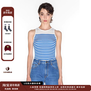 IMMI24AW秋冬现货条纹超细羊毛撞色背心MWDFWKKN0679X 现货