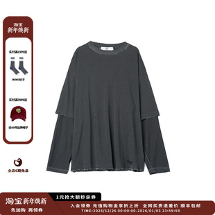 25SS旧化拼接运动衫 设计师品牌DUIDAO对倒 JULY 现货
