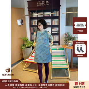 【现货】品牌 Short Sentence 26SS汽车印花牛仔背心连衣裙