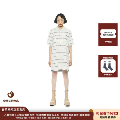 【现货】设计师品牌PUSHBUTTON 25PF POLO领短袖连衣裙JULY