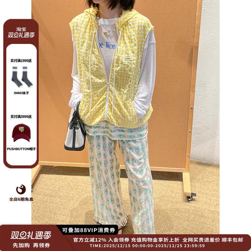 【现货】设计师品牌OIIORIRI 25SS胶囊系列格纹防晒背帽背心JULY