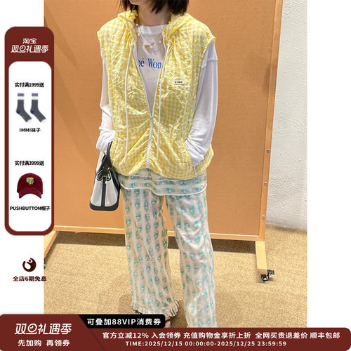 【现货】设计师品牌OIIORIRI 25SS胶囊系列格纹防晒背帽背心JULY