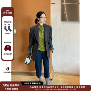 25AW灰色精致羊毛西装 设计师品牌DUIDAO对倒 JULY 现货