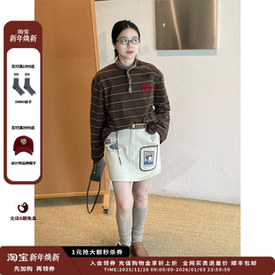 GARCON 设计师品牌GARCON 25AW水洗帆布短裙JULY 现货