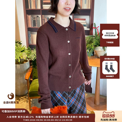 ANMMIRO25AW镂空羊绒开衫