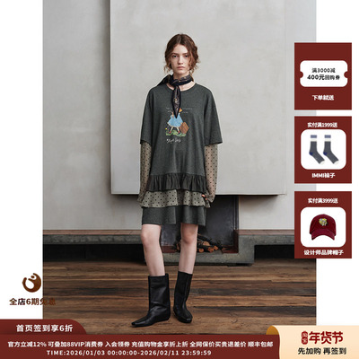 ASYUS25AW拼接连衣裙JULY