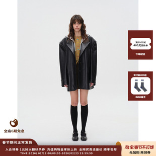 【现货】设计师品牌ASYUS 25PF 戴帽皮西装JULY