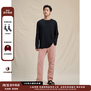 25SS现货弹力针织布宽松男T恤JULY 设计师品牌WHM 现货