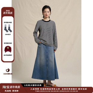 柔软针织布长袖 25SS新品 设计师品牌WHM T恤JULY 新品