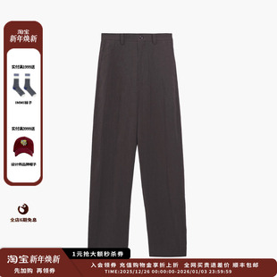 25AW灰色亚麻宽松长裤 设计师品牌ETHOR JULY 现货