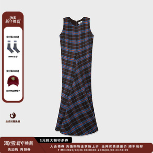 25AW IMMI 品牌 格纹双面呢圆领背心连衣裙MWEFWWDS1352X 现货