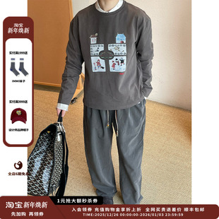 25AW雪地花园印花长袖 xii 设计师品牌shao JULY 现货