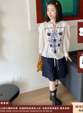 【新品】设计师品牌ANTIK BATIK 25SS 印花长袖套头衫JULY