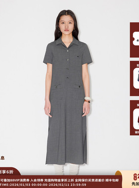 【现货】品牌IMMI 25SURPLUS精纺羊毛短袖连衣裙MWESSWDS0534X