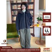 现货 设计师品牌IMMI25AW格纹羊绒飞行枕领夹克MWEFWWJK0990A