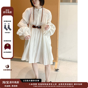 式 25SS抽褶衬衫 设计师品牌IMMI 连衣裙MWESSWDS0465X 现货