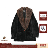 设计师品牌IMMI25AW波纹皮草毛领西装 现货 外套MWEFWLJK0856X