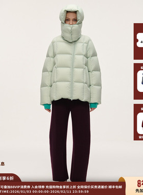 【现货】设计师品牌SYUGNA  25FW 斜门襟中长羽绒服JULY