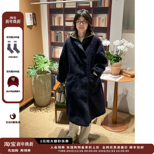 设计师品牌IMMI25AW双面双排扣青果领大衣MWEFWFCO1084X 现货