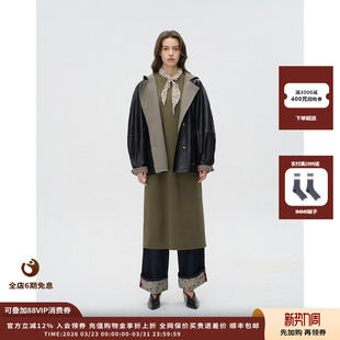 25PF撞色皮外套JULY 设计师品牌ASYUS 现货