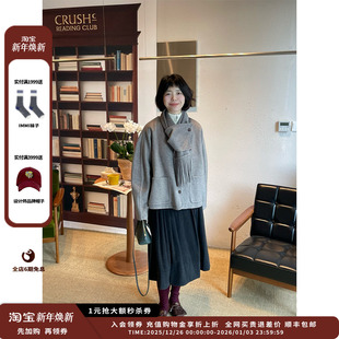 设计师品牌IMMI25AW羊绒双面可拆围巾夹克MWEFWWJK1099X 现货