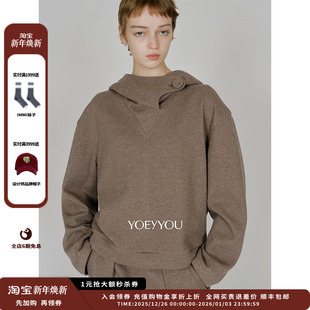 25AW 设计师品牌YOEYYOU 造型连帽卫衣 现货