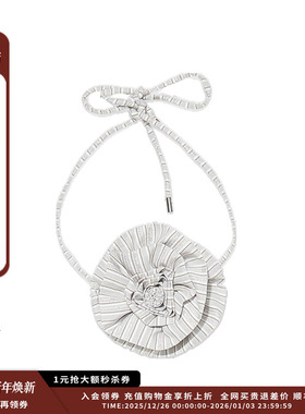 【现货】品牌IMMI 25SURPLUS 条纹真丝玫瑰花配饰MWDFWWNL0597X