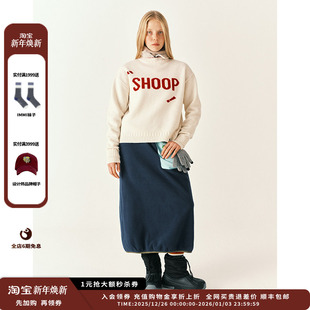 SENTENCE 设计师品牌SHORT 26RS拼色摇粒绒半裙 现货