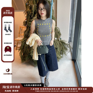 24AW现货超细羊毛圆点提花无袖 IMMI 上衣MWDFWKKN0475X 现货