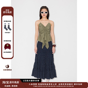 25SS真丝抽绳吊带上衣MWESSWTP0497X 设计师品牌IMMI 新品