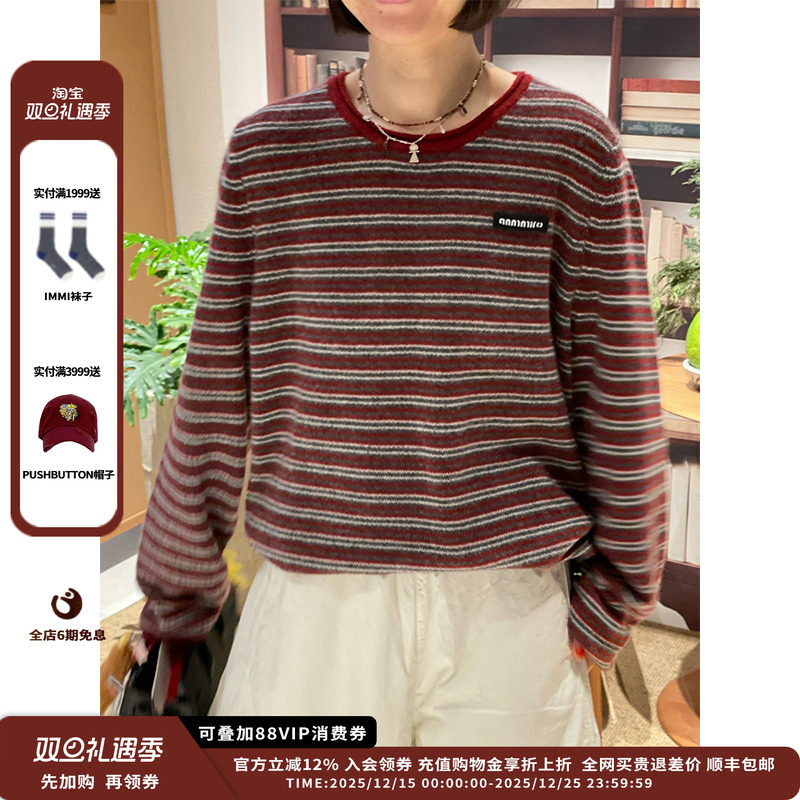 ANMMIRO25AW慵懒风圆领羊绒衫