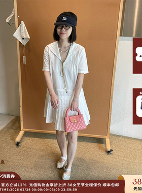 【现货】设计师品牌ICE DUST 25PF海军领短袖连衣裙JULY