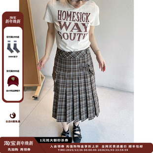 YY25SS 设计师品牌OPEN 口袋短裙JULY 现货