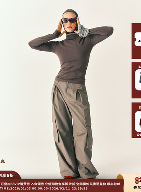 【现货】设计师品牌SHORT SENTENCE 26RS宽松阔腿工装裤