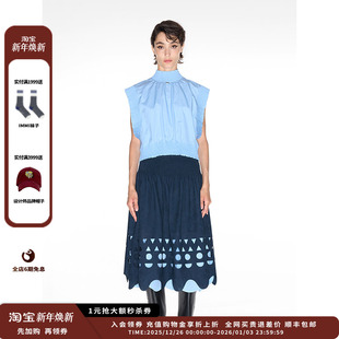 布荷叶边松紧上衣MWDFWWTP0638X IMMI24AW秋冬衬衫 新品