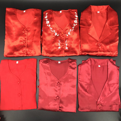 香港结婚新娘龙凤褂打底中袖睡衣