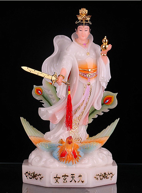 九天玄女兵法圣母树脂风水神像