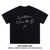 高街男女重磅宽松纯棉短袖 WE11DONE CDG小众潮牌WELLDONE美式 T恤