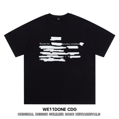 WE11DONECDG纯棉短袖T恤男女