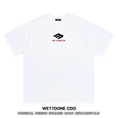 WE11DONE T恤 短袖 CDG小众潮牌美式 高街WELLDONE男女宽松纯棉半袖