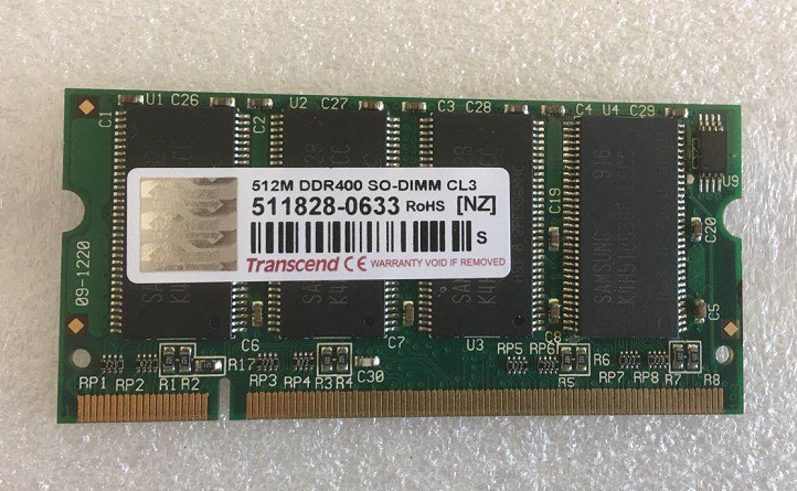 全新原装创见/Transcend DDR400 512M内存 1代 工业专用 笔记本