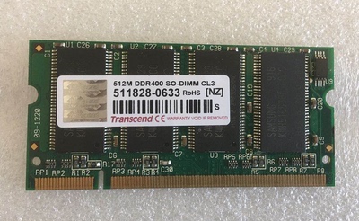 全新原装创见/Transcend DDR400 512M内存 1代 工业专用 笔记本