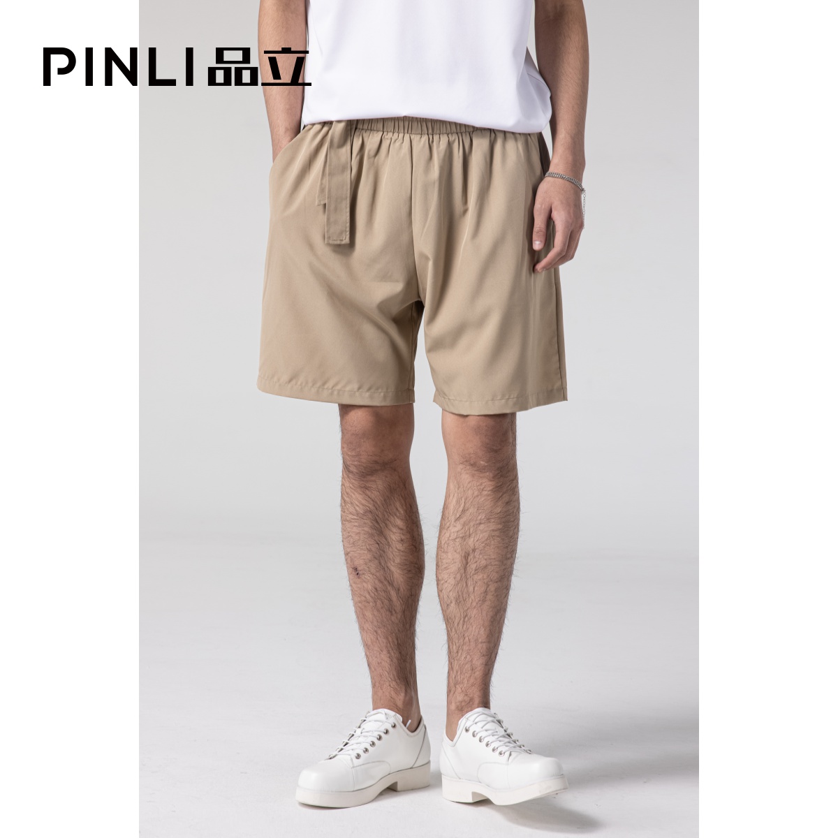 品立2021夏季新款男装百搭纯色