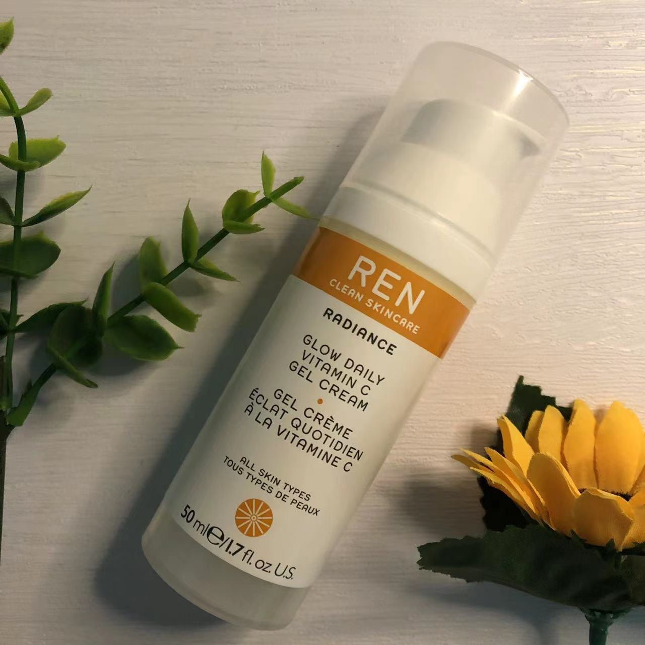 REN果酸焕肤维C面霜温和不刺激保湿清爽易吸收平滑细纹50ml