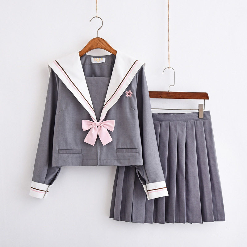 正统日系jk制服学生装校服班服水手服可爱软妹百褶裙学院风套装女
