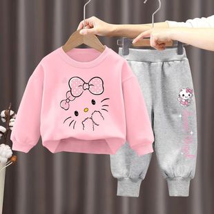 女童秋装套装2025新款小童网红洋气儿童运动女宝宝春秋季时髦童装